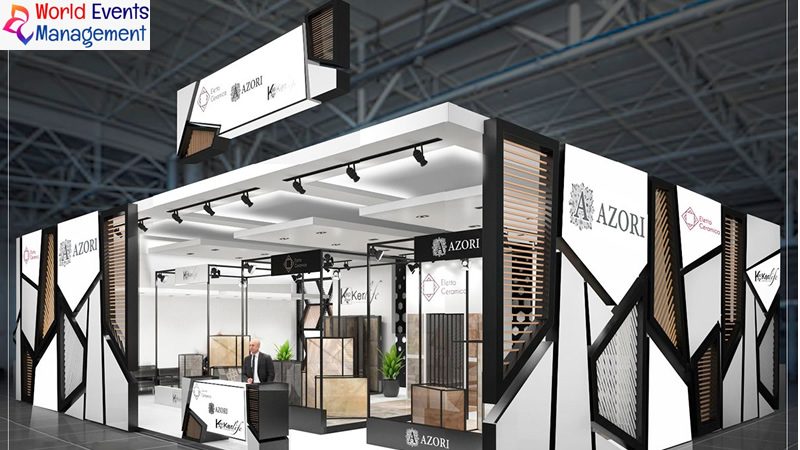 Colours give exhibition stands/ trade show booths an individual identity
