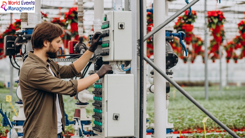 Technician at the control panel