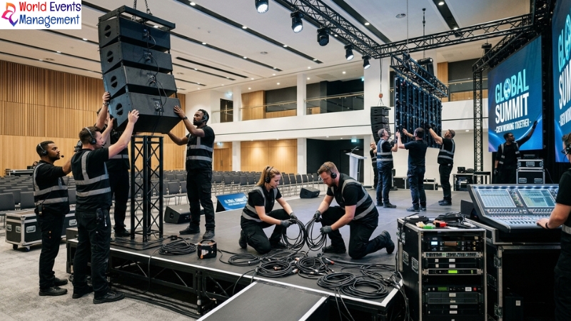Stage Production Crew Setup