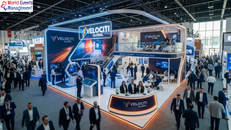 Modern Dubai exhibition stand.