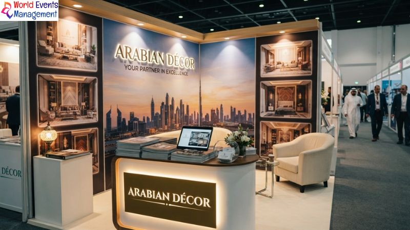 Customized exhibition booth display.