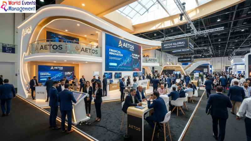 Modern Dubai exhibition stand.