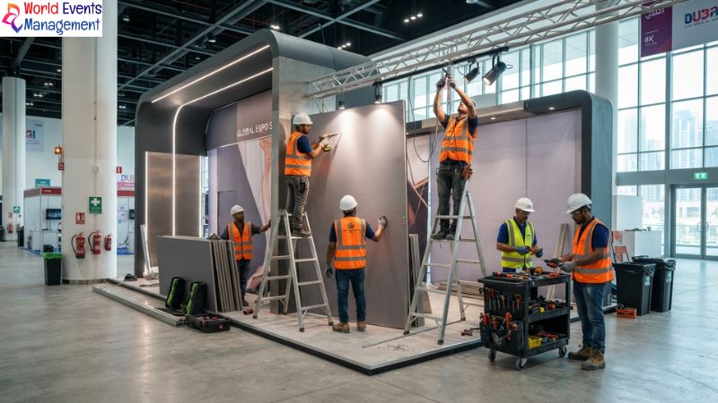 Exhibition stand installation