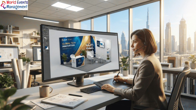 3D booth mockup