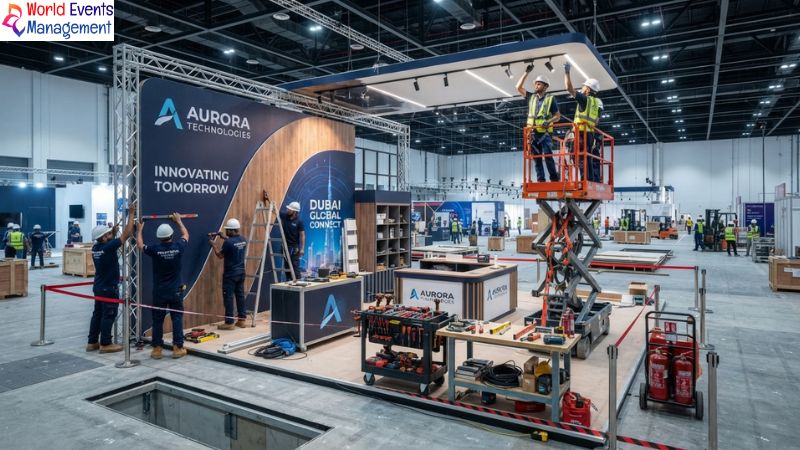 Exhibition stand installation