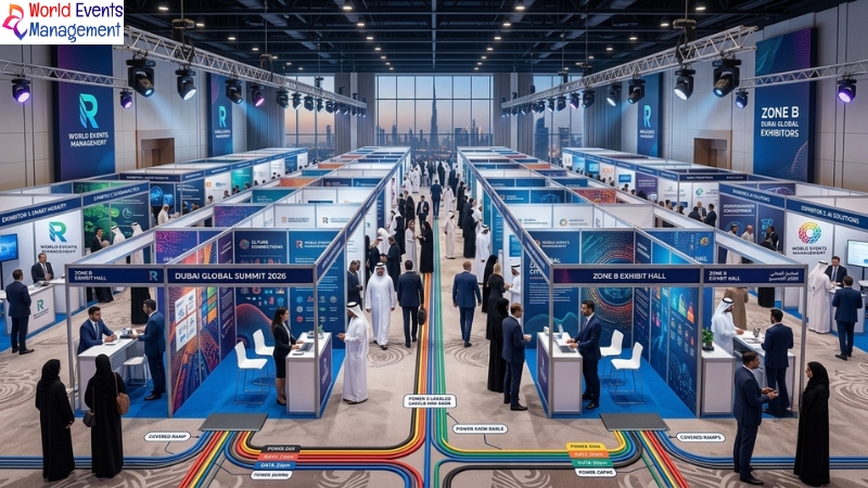 Dubai Exhibition Hall Rows