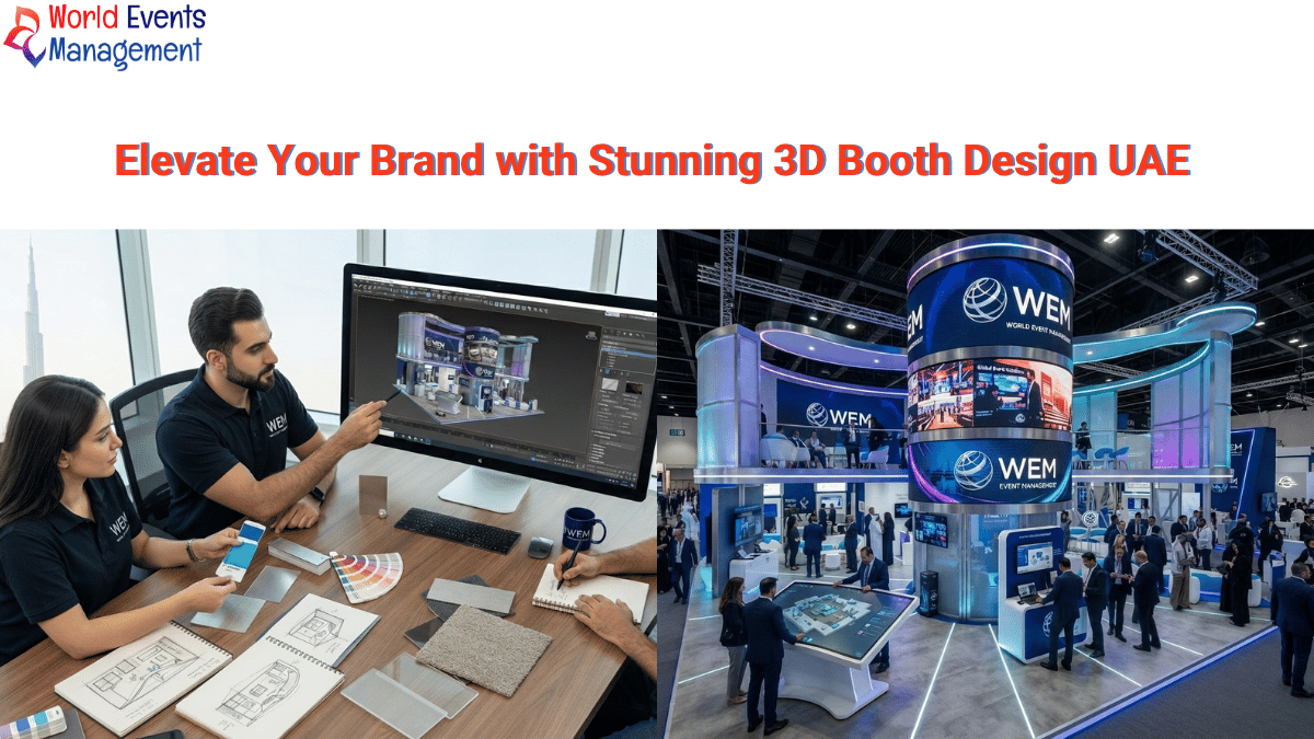 Booth design planning and result.