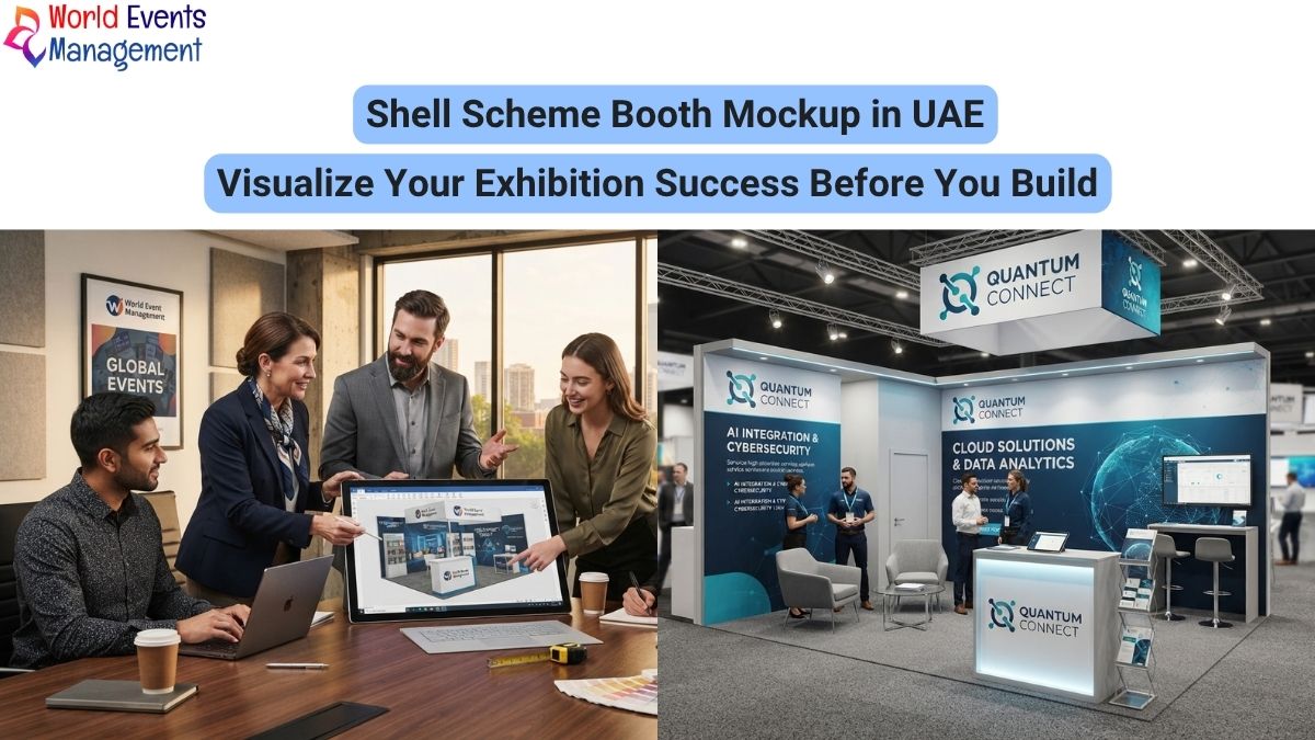 Shell Scheme Booth Mockup