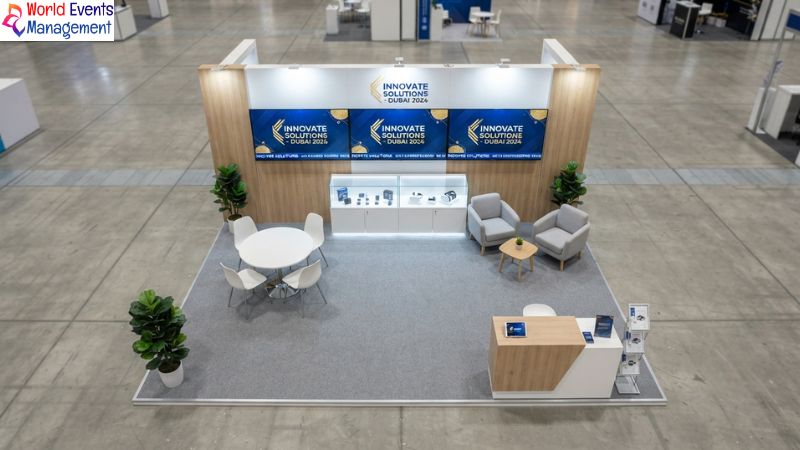 Finished exhibition booth setup