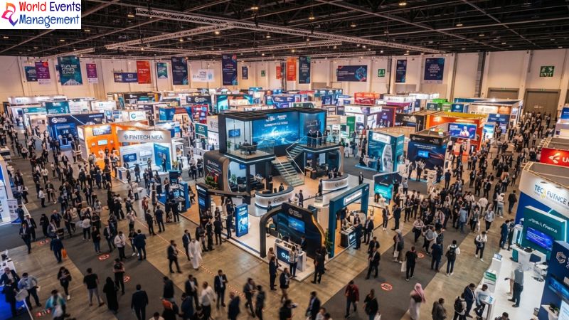 Dubai exhibition hall aerial