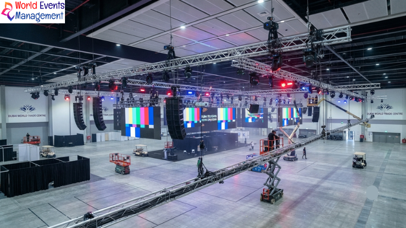 Exhibition hall AV rigging