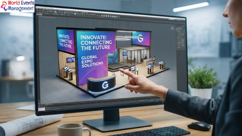 3D exhibition stand visualization.