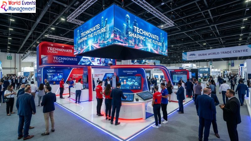 Exhibition stand with LED.