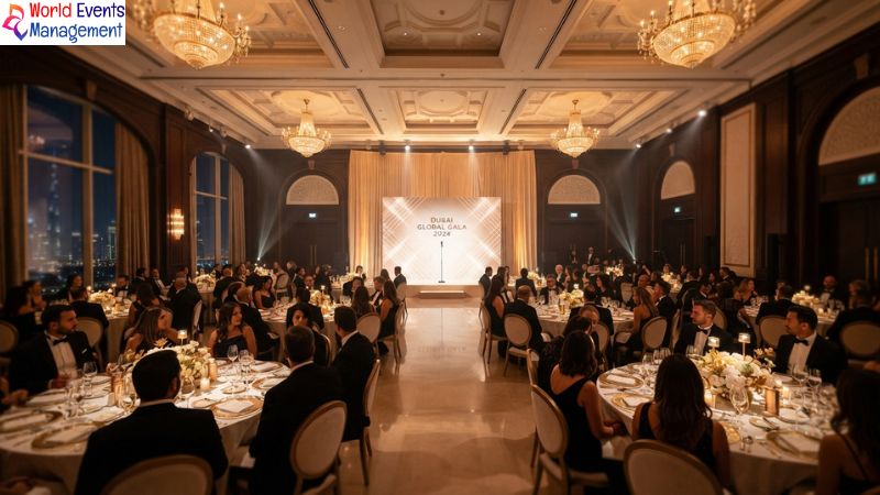 Gala dinner AV setup.