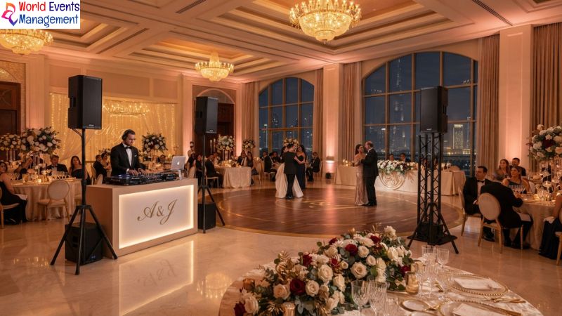 Wedding reception sound system