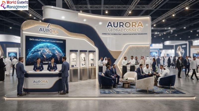 Modern Dubai exhibition booth