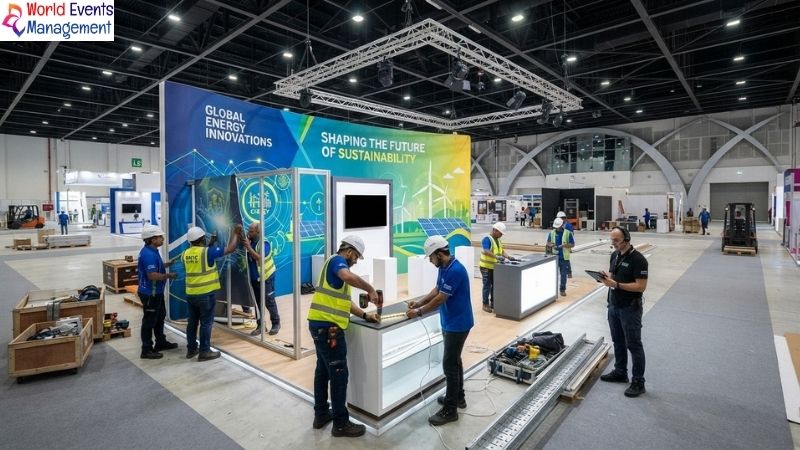 Exhibition stand DWTC installation.